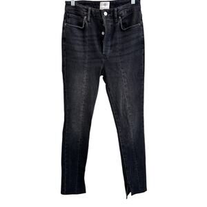 ANINE BING Heath Jean in Vintage Black Size 28